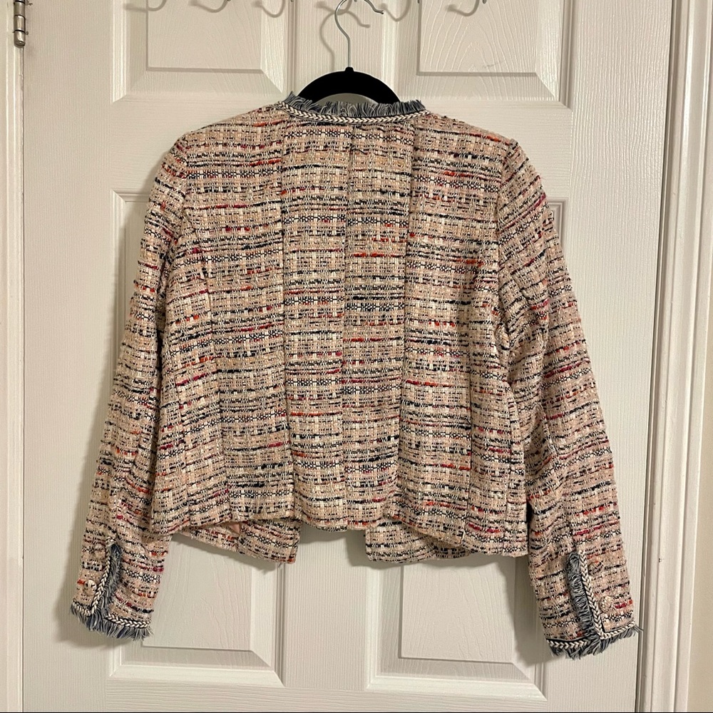 Tweed Jacket in Pink Womens Size XS 525 America - Picture 5 of 14